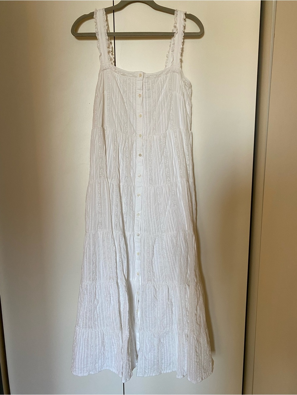 Sézane Rams dress in embroidered ecru, size 36(us4) - Picture 2 of 5